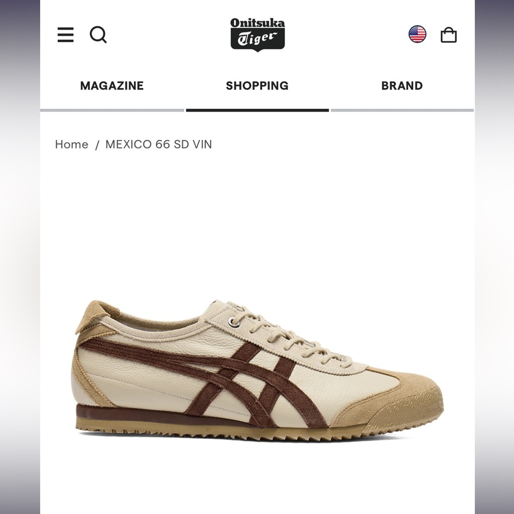 Onitsuka Tiger Mexico 66 SD in Putty Dark brown